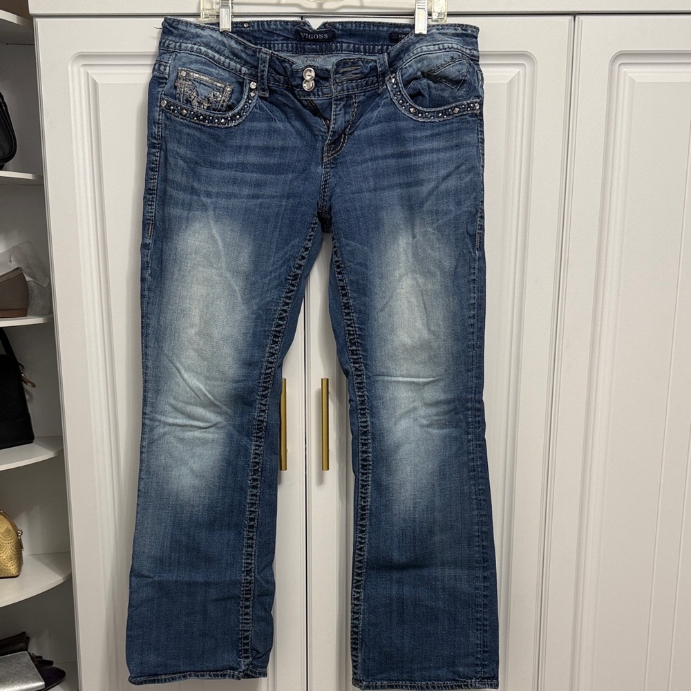 Vigoss Women's Boot Cut Jeans in Blue